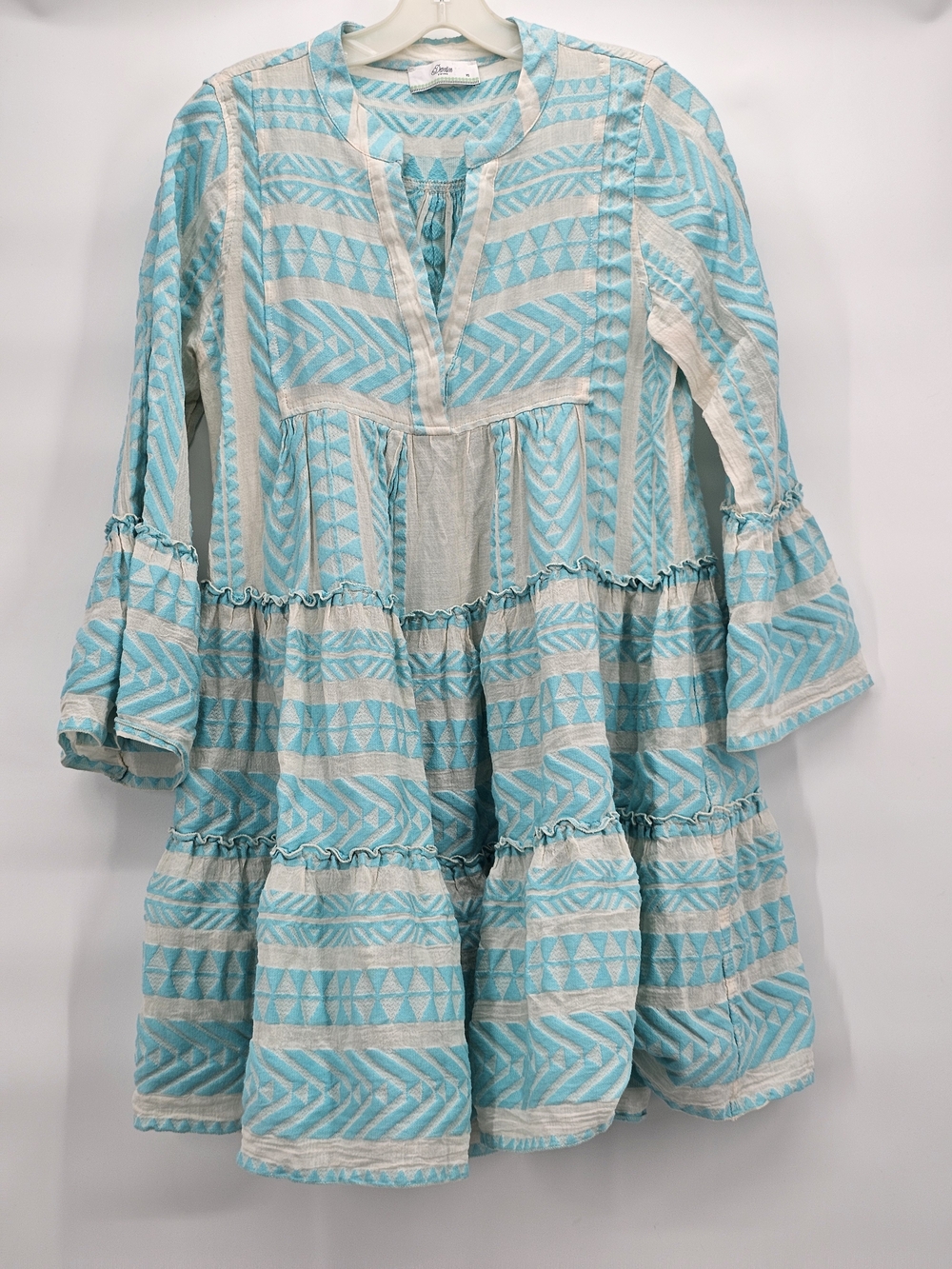 Devotion TWINS Aqua & White Dress